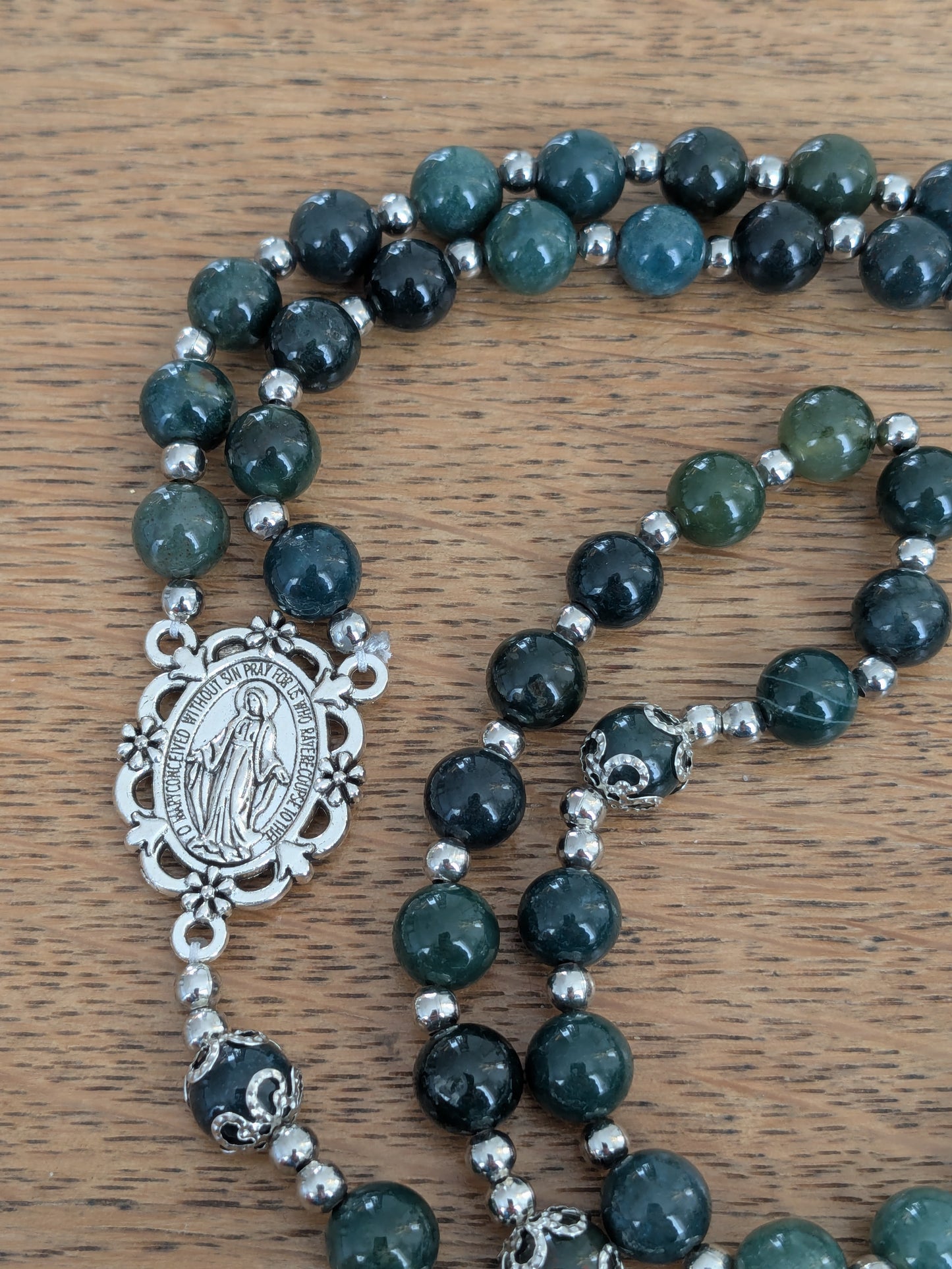 Grand Chapelet en Agate Mousse