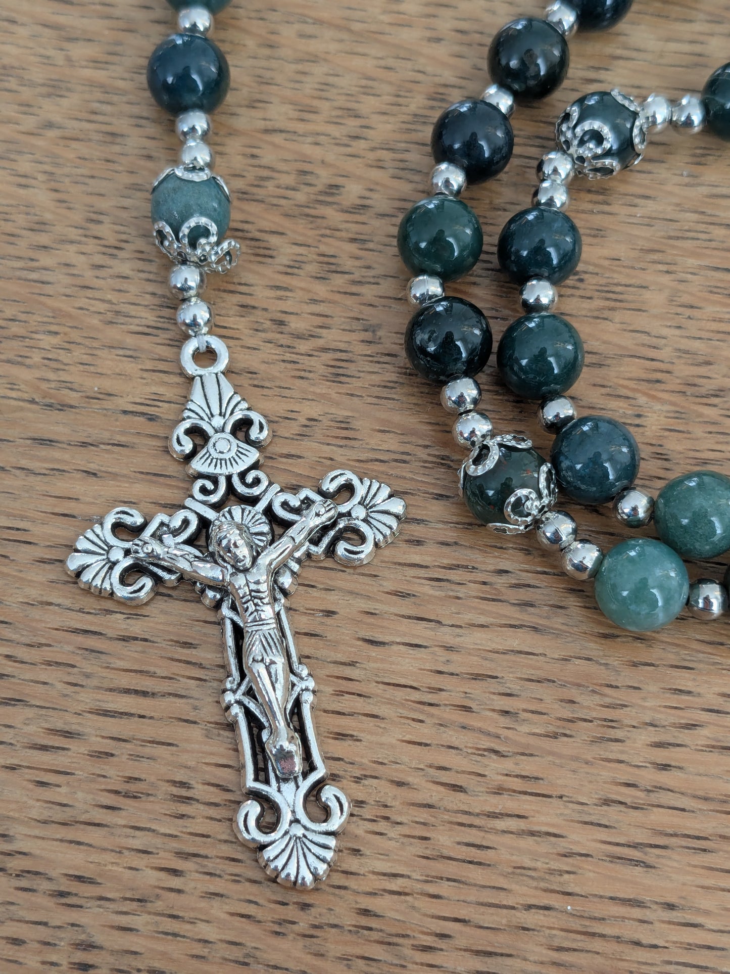 Grand Chapelet en Agate Mousse