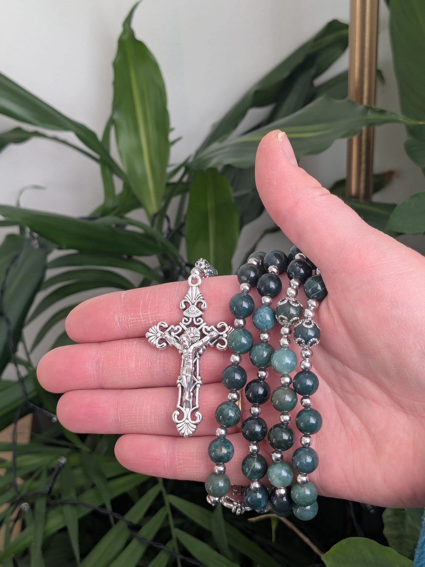 Grand Chapelet en Agate Mousse