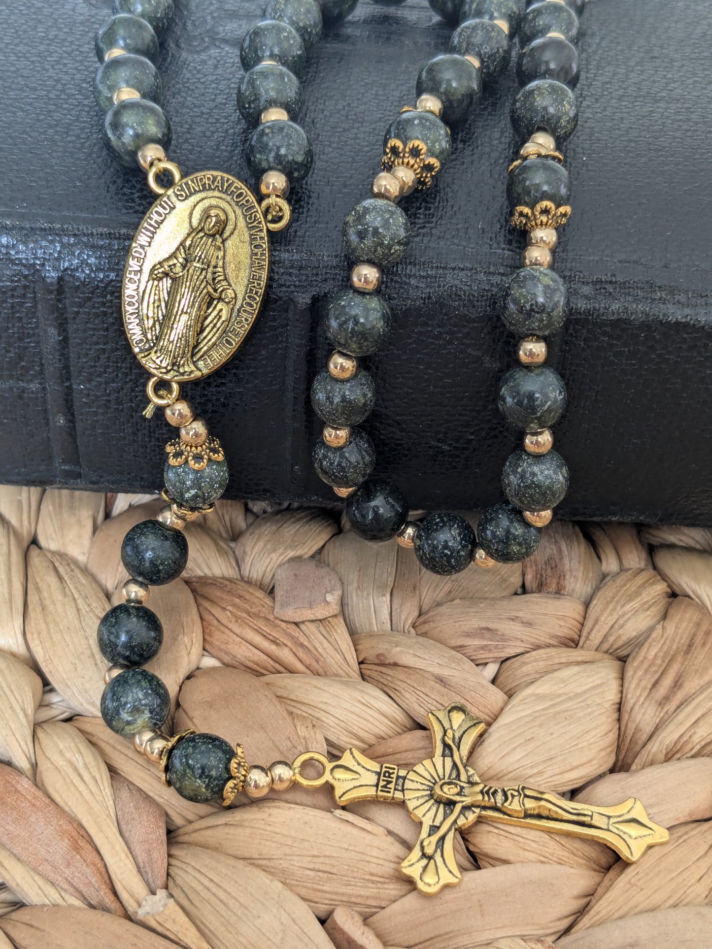 Petit chapelet en Serpentine de Russie