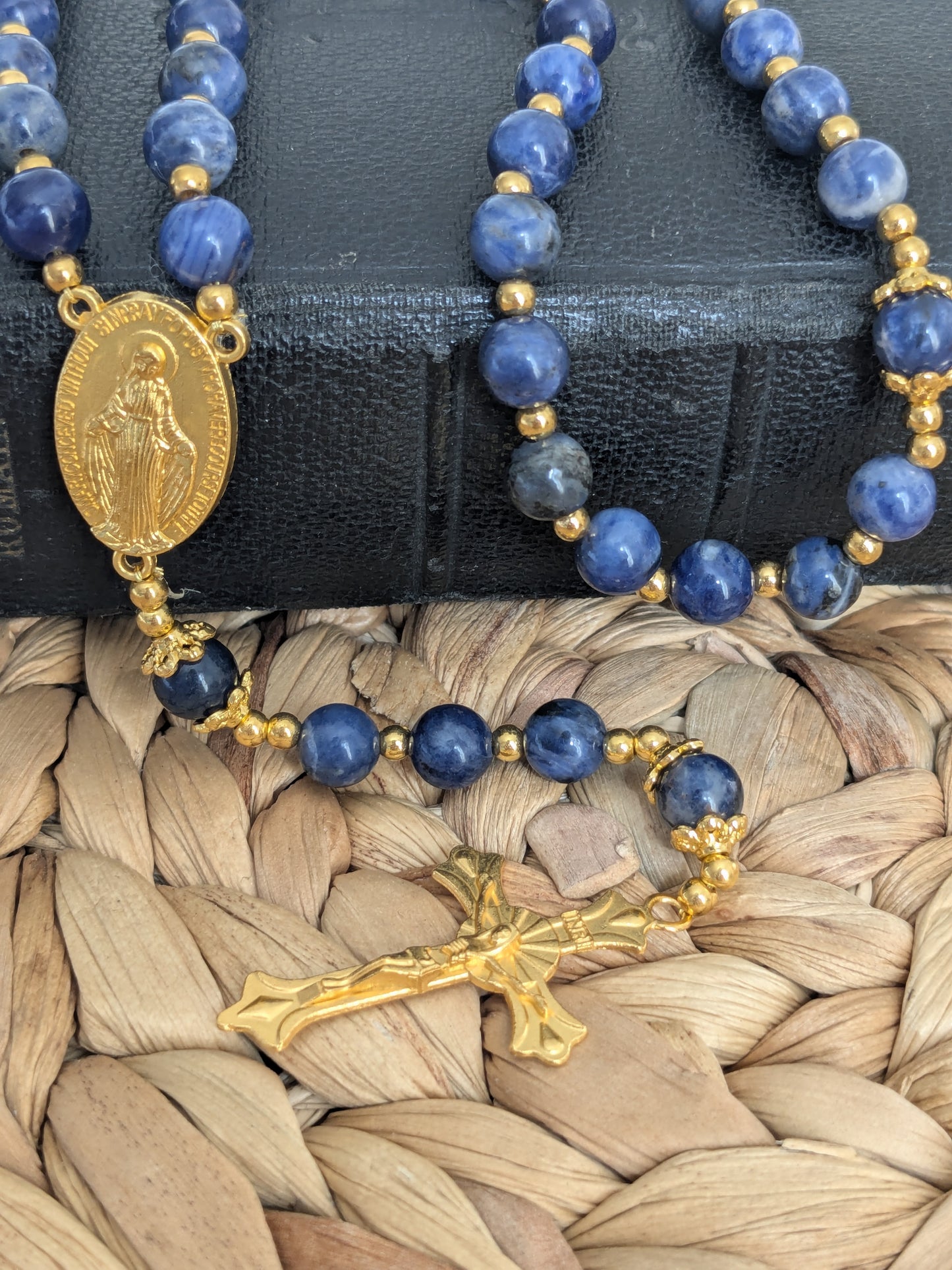 Petit chapelet en Sodalite