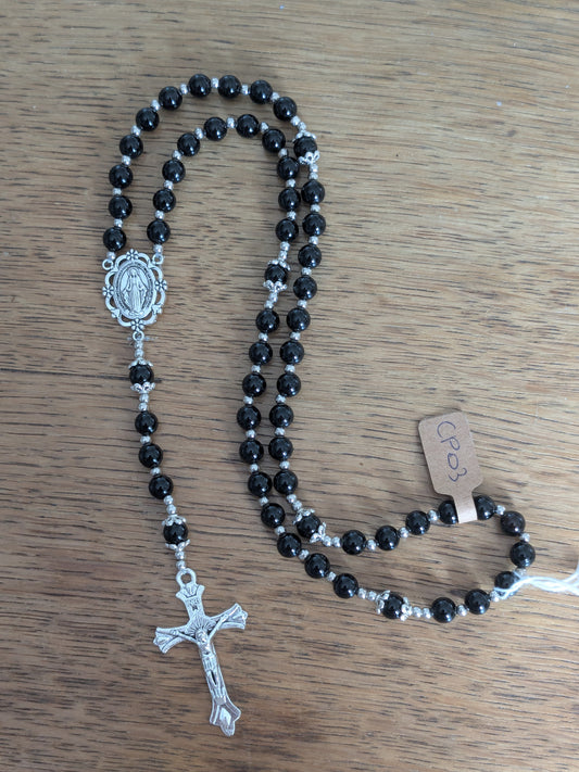 Petit Chapelet en Onyx noir