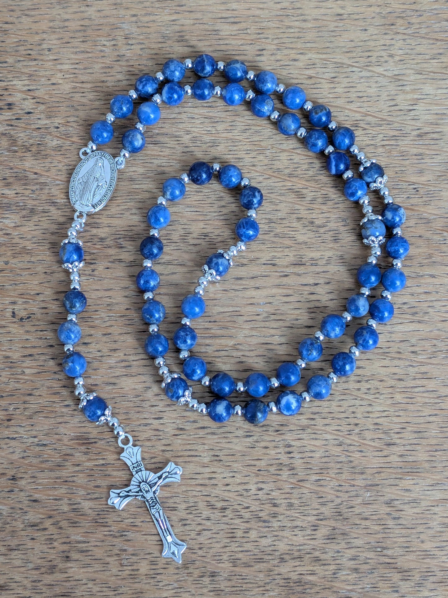 Petit chapelet en Sodalite