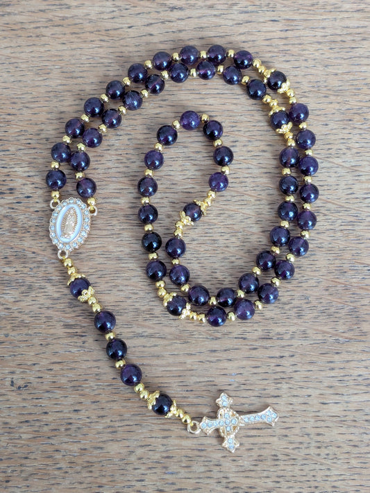 Petit chapelet en Améthyste d'Uruguay