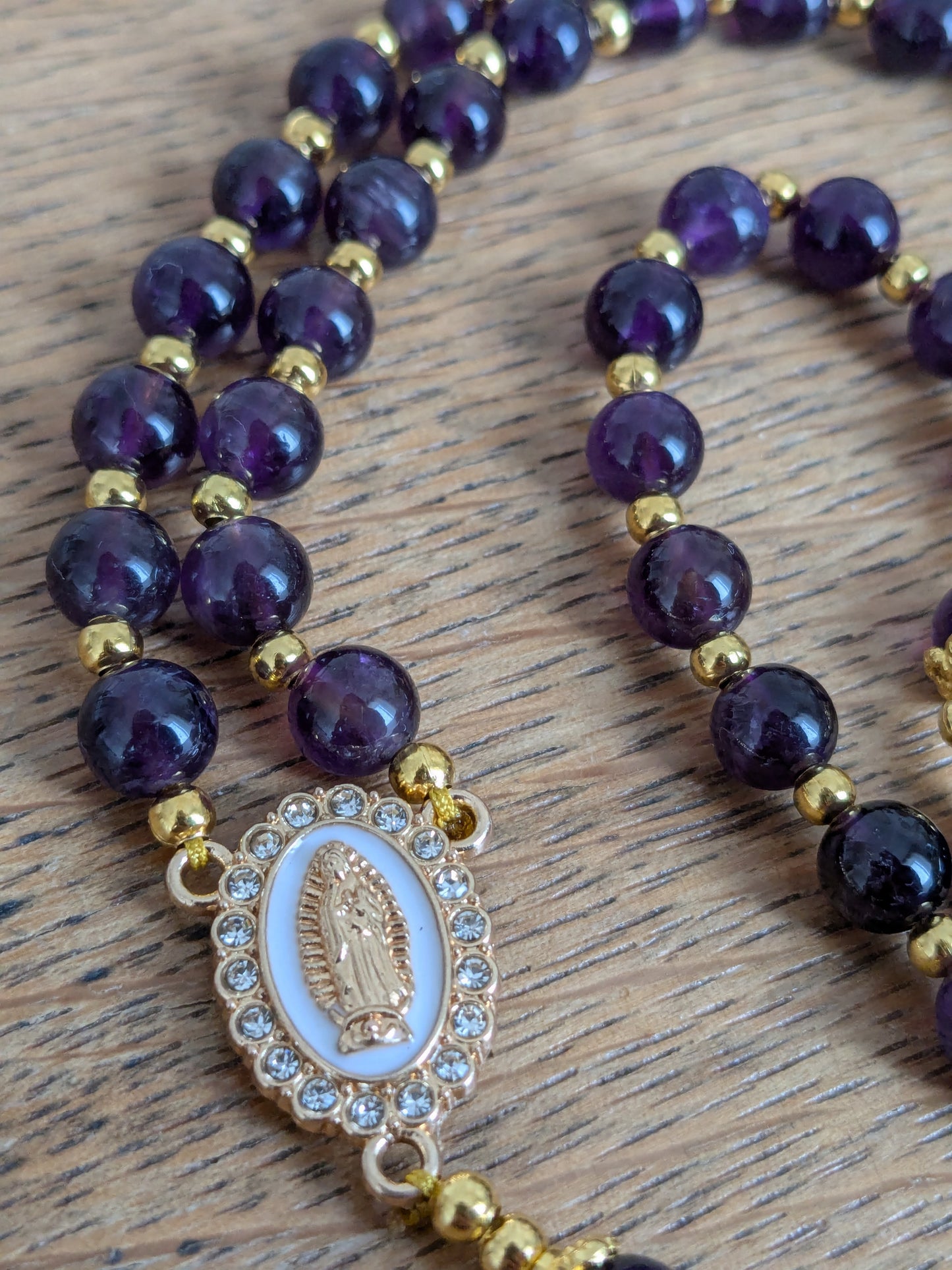 Petit chapelet en Améthyste d'Uruguay