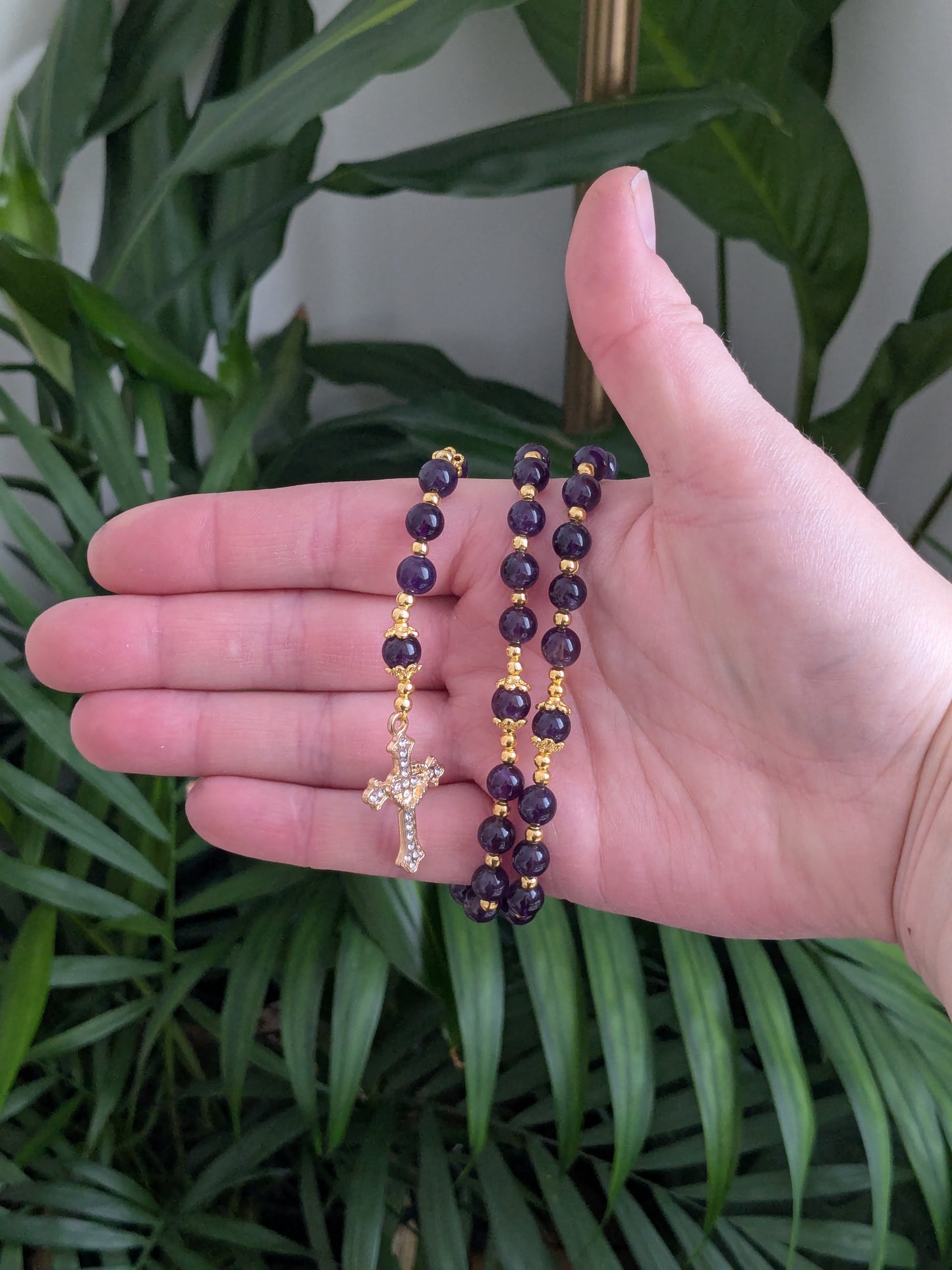 Petit chapelet en Améthyste d'Uruguay