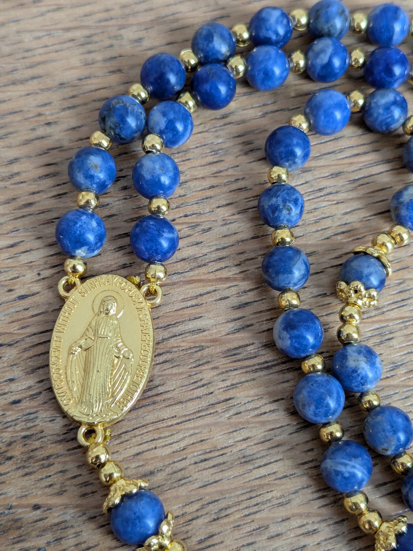 Petit chapelet en Sodalite