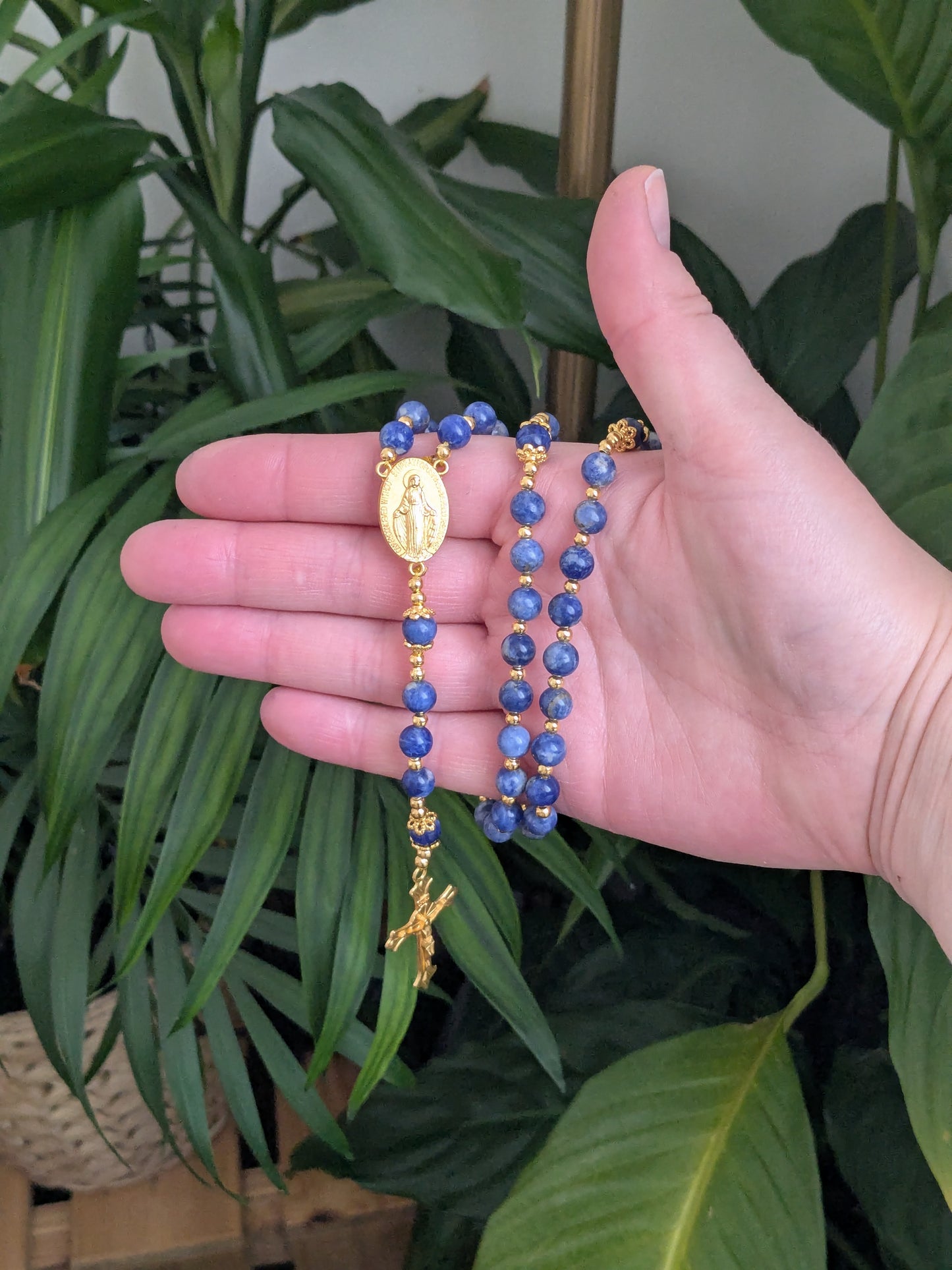 Petit chapelet en Sodalite