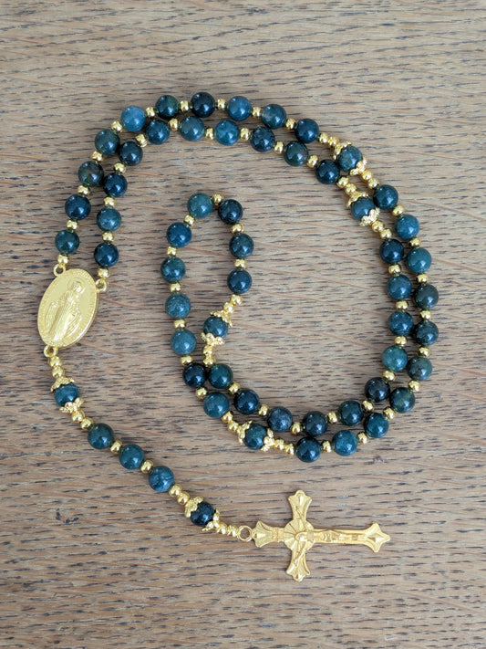 Petit chapelet en Agate Mousse