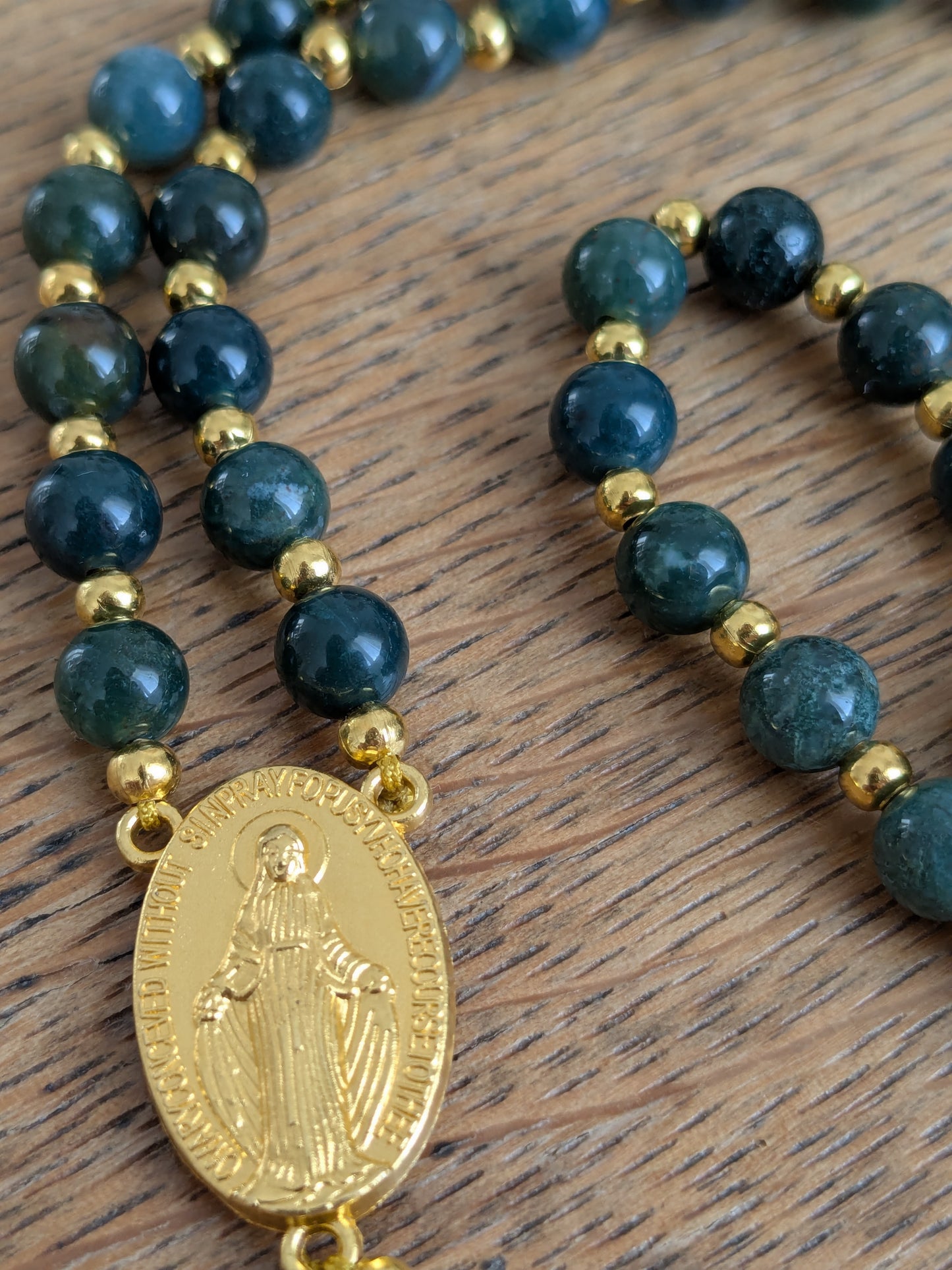 Petit chapelet en Agate Mousse