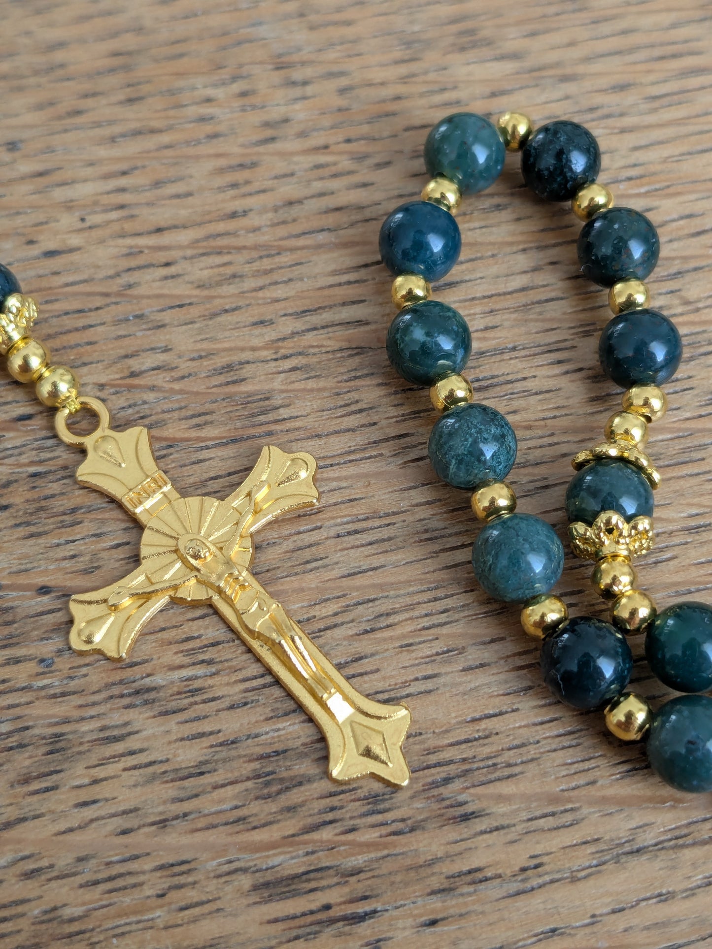 Petit chapelet en Agate Mousse