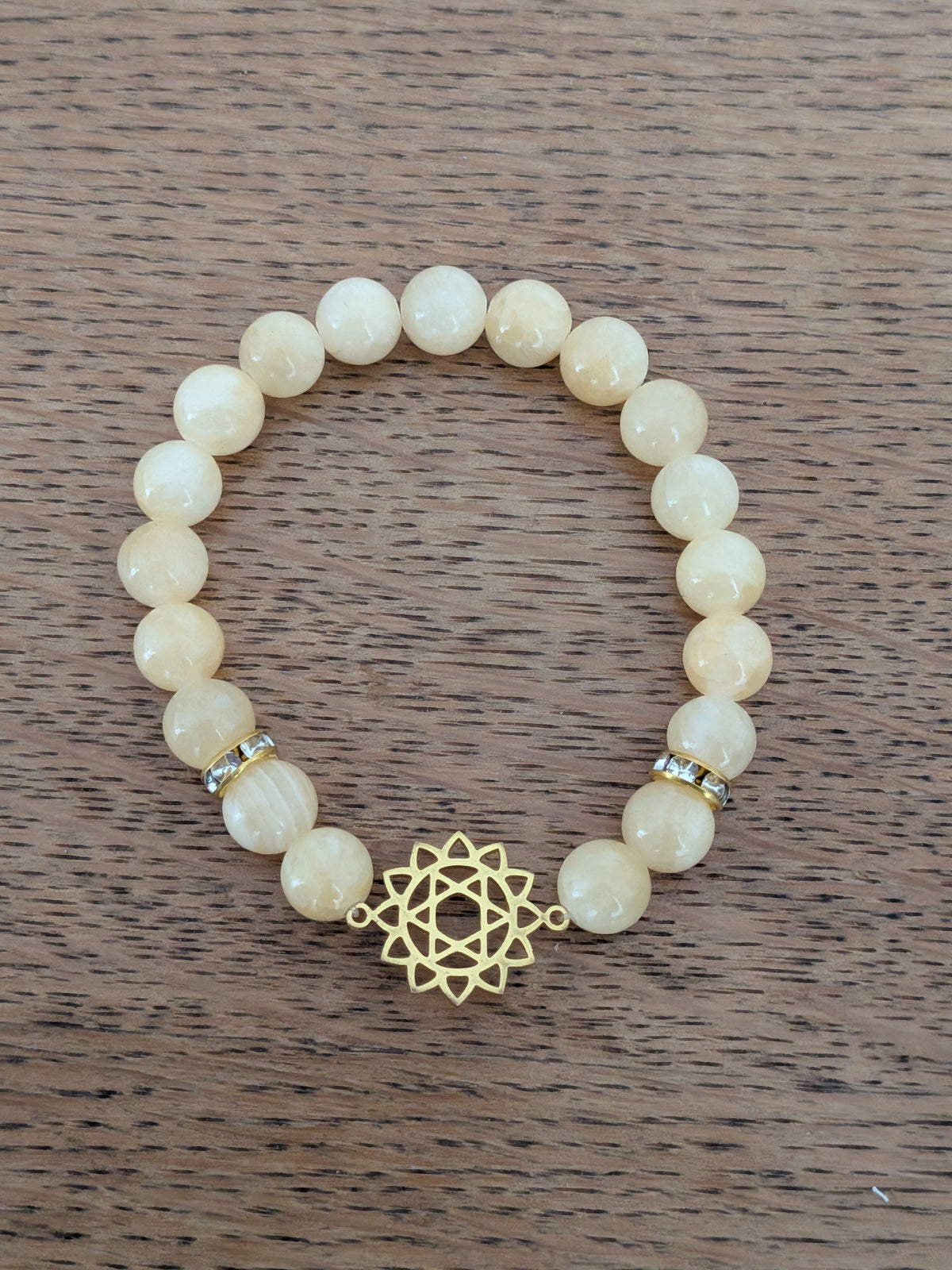 Bracelet Juif en Calcite orange