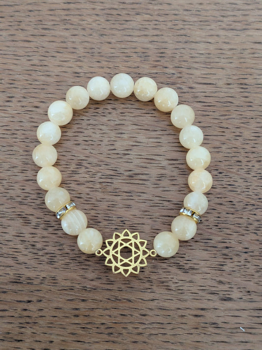 Bracelet Juif en Calcite orange