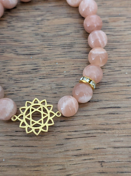 Bracelet Juif en Lune orange