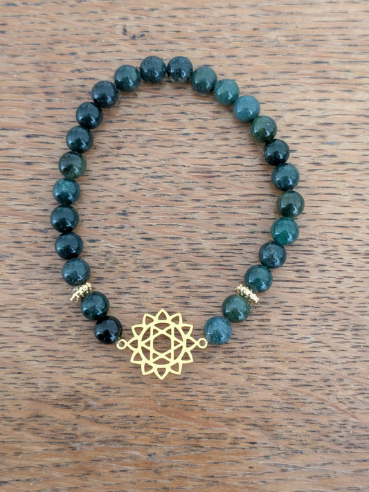 Bracelet Juif en Agate mousse