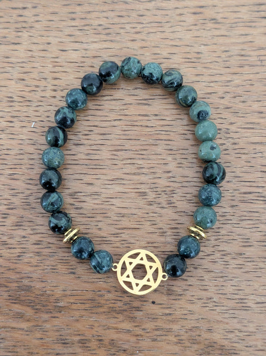 Bracelet Juif en Jaspe kambaba
