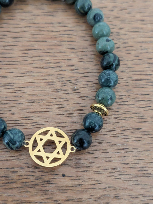 Bracelet Juif en Jaspe kambaba
