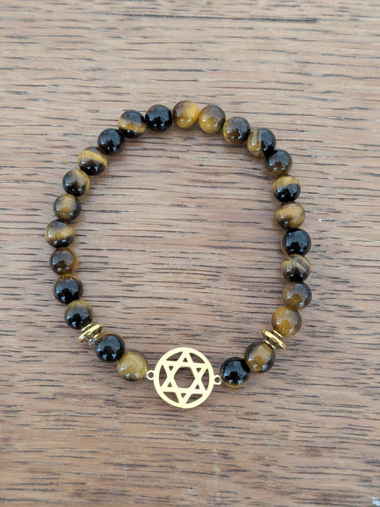 Bracelet Juif en Oeil de tigre