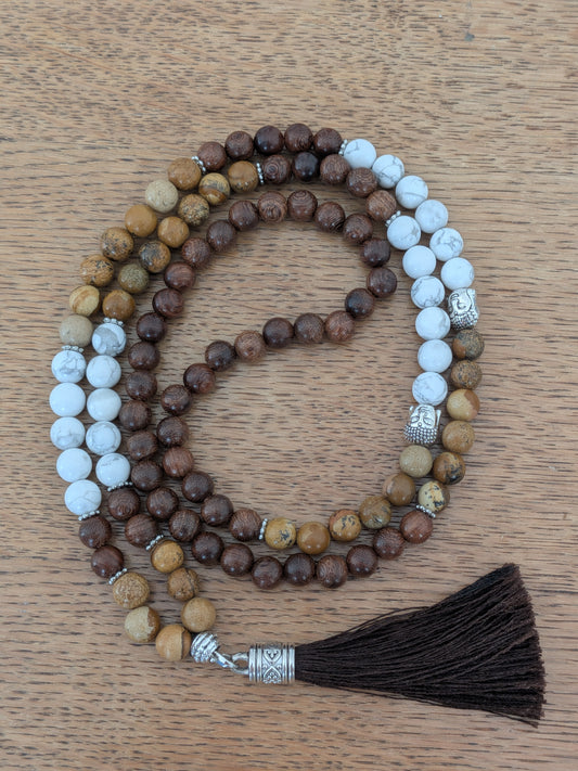 Grand mala en Howlite blanche