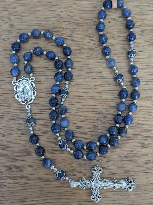 Grand Chapelet en Sodalite
