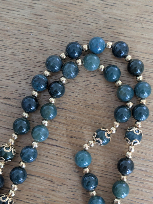 Sautoir en Agate mousse