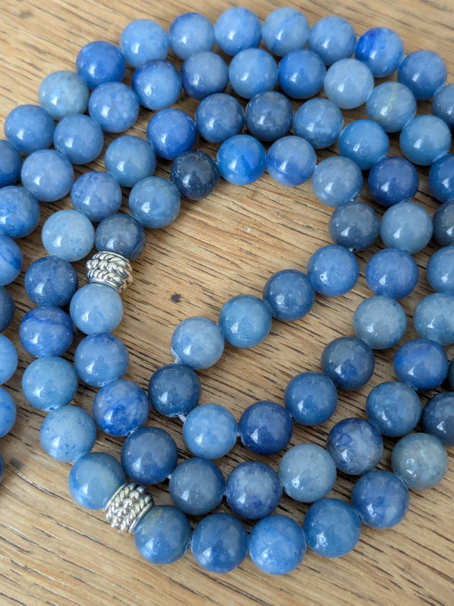 Grand tasbih en Aventurine bleue