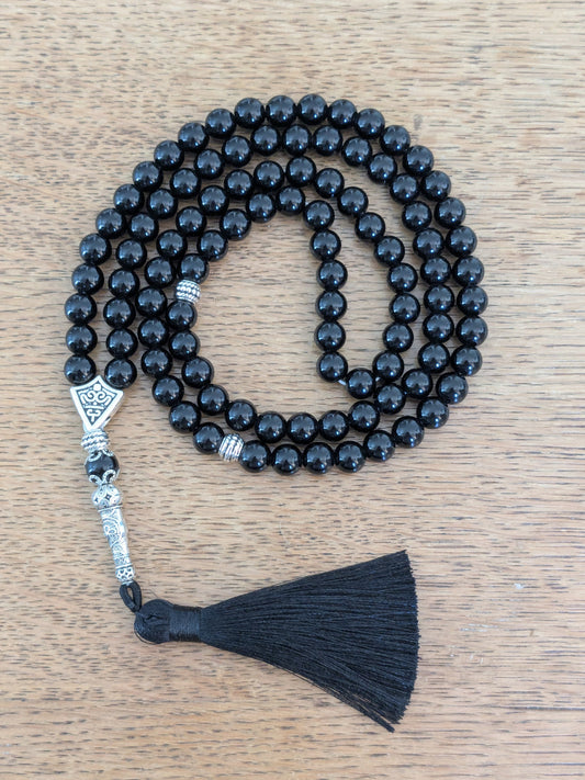 Grand misbaha en Obsidienne noire