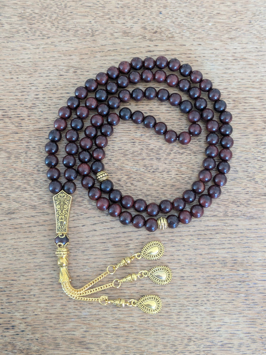 Grand misbaha en Bois Rouge