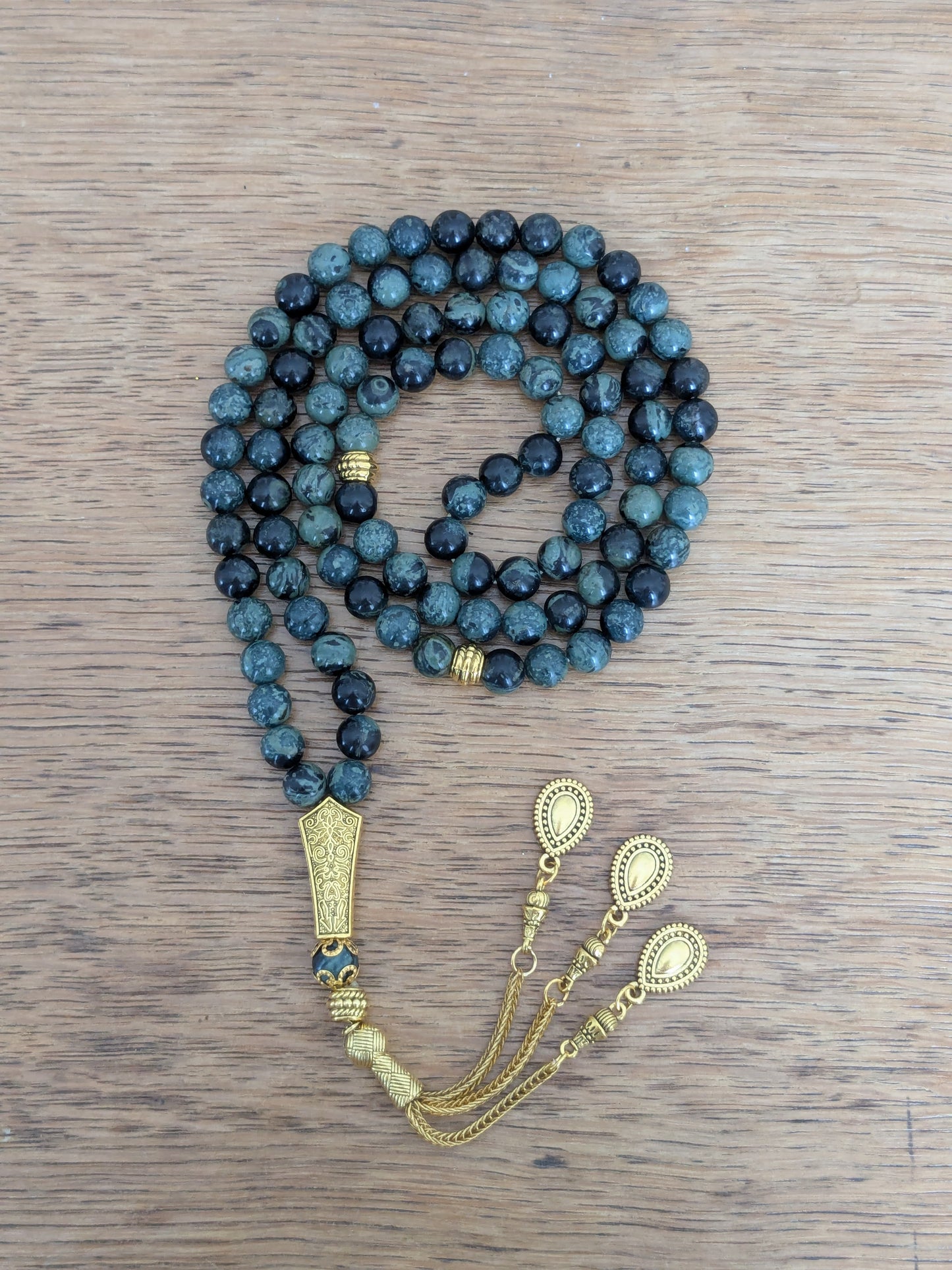 Grand tasbih en Jaspe kambaba