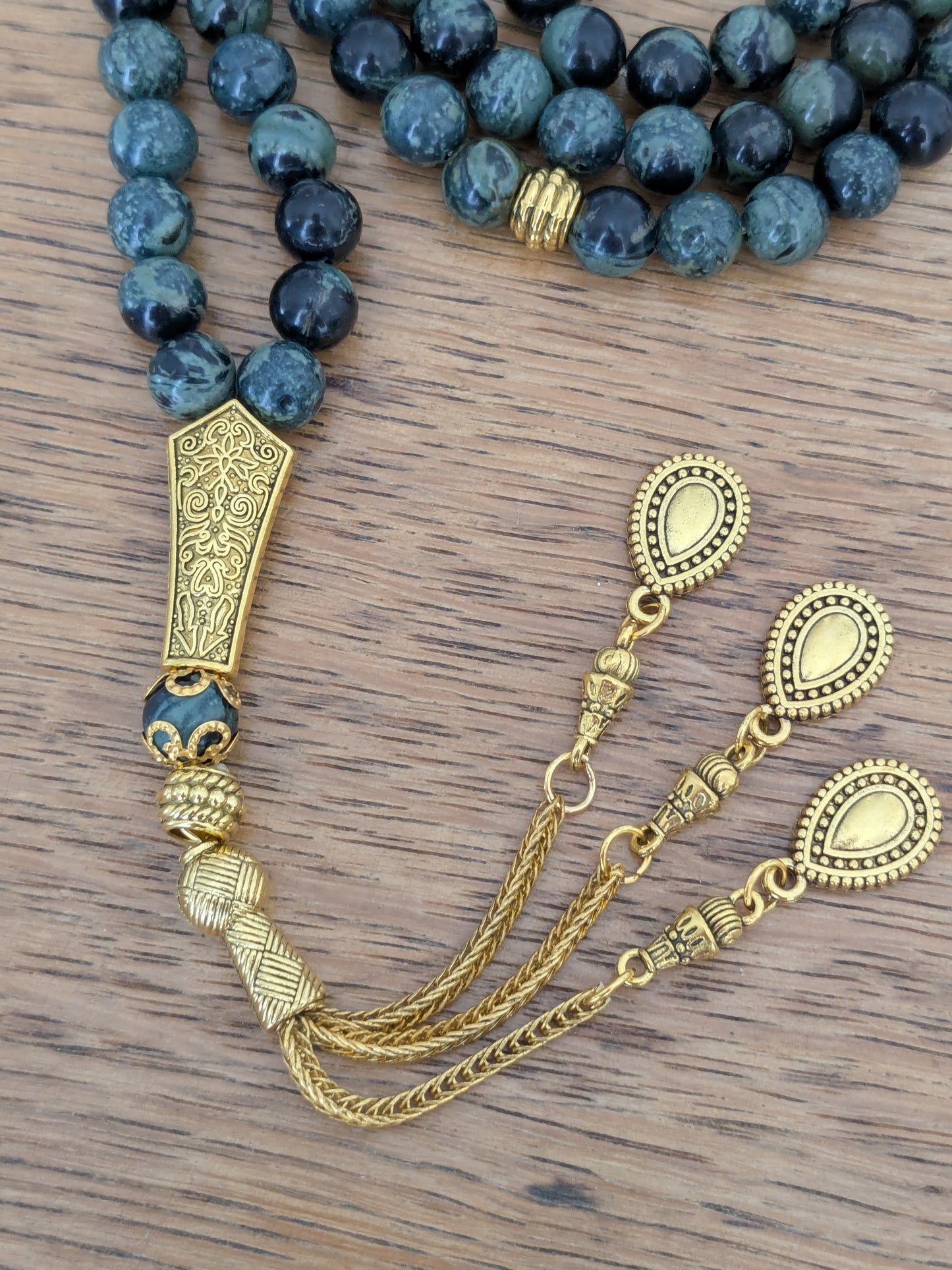 Grand tasbih en Jaspe kambaba