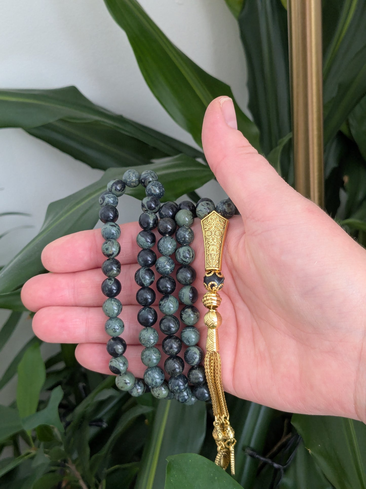Grand tasbih en Jaspe kambaba
