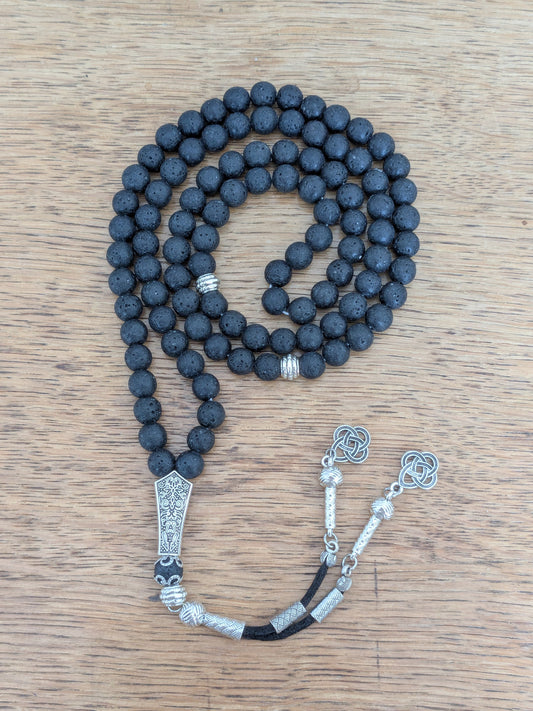 Grand tasbih en Pierre de Lave