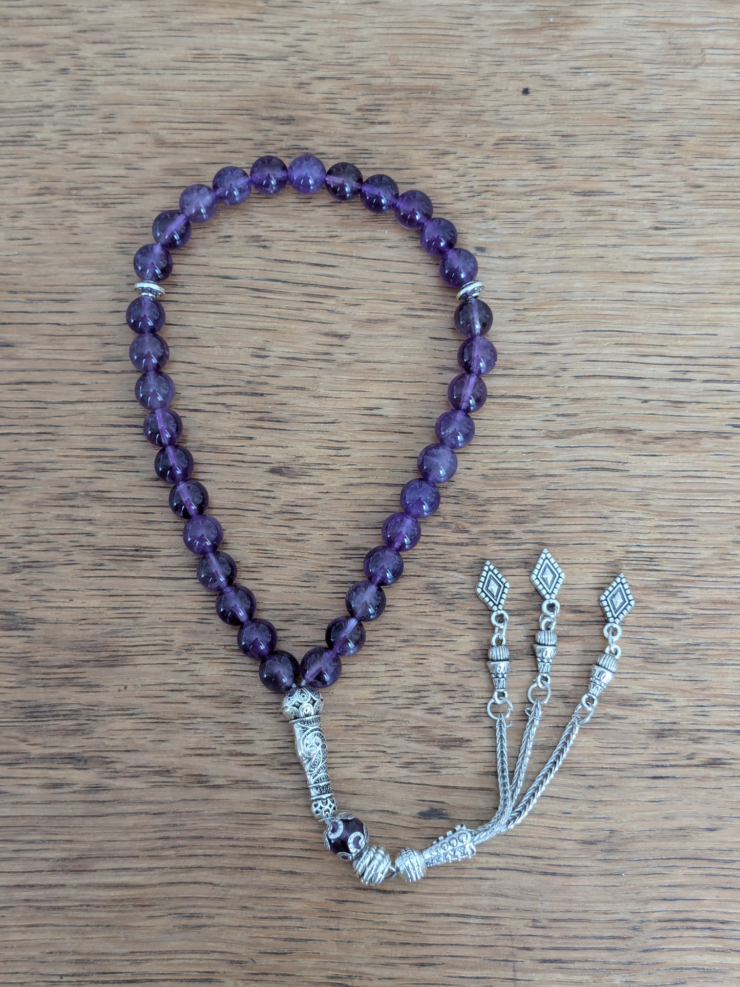Petit tasbih en Améthyse