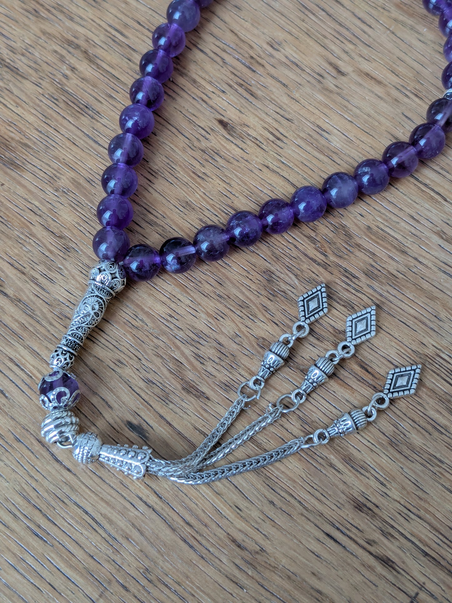 Petit tasbih en Améthyse