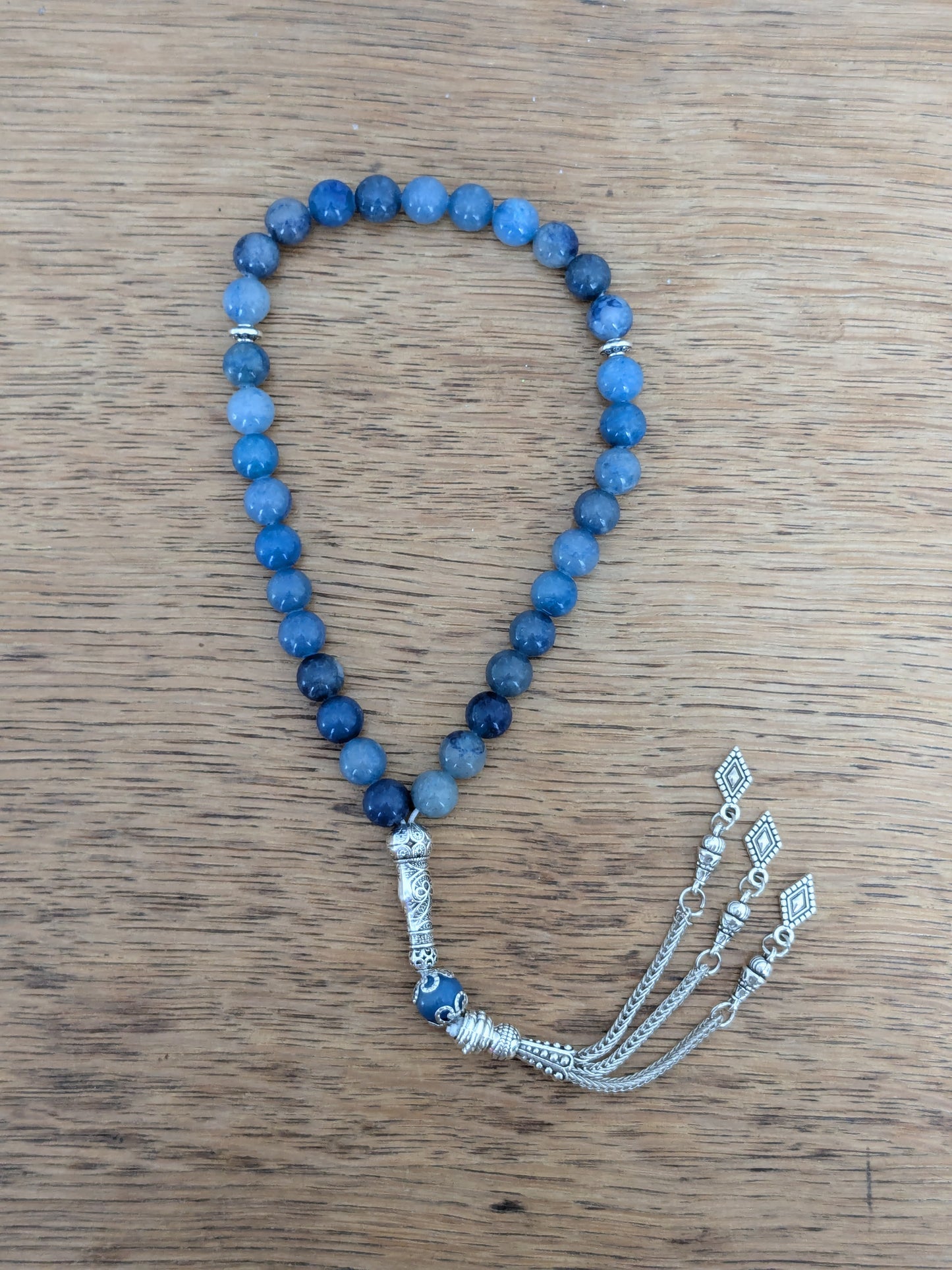 Petit tasbih en Aventurine bleue