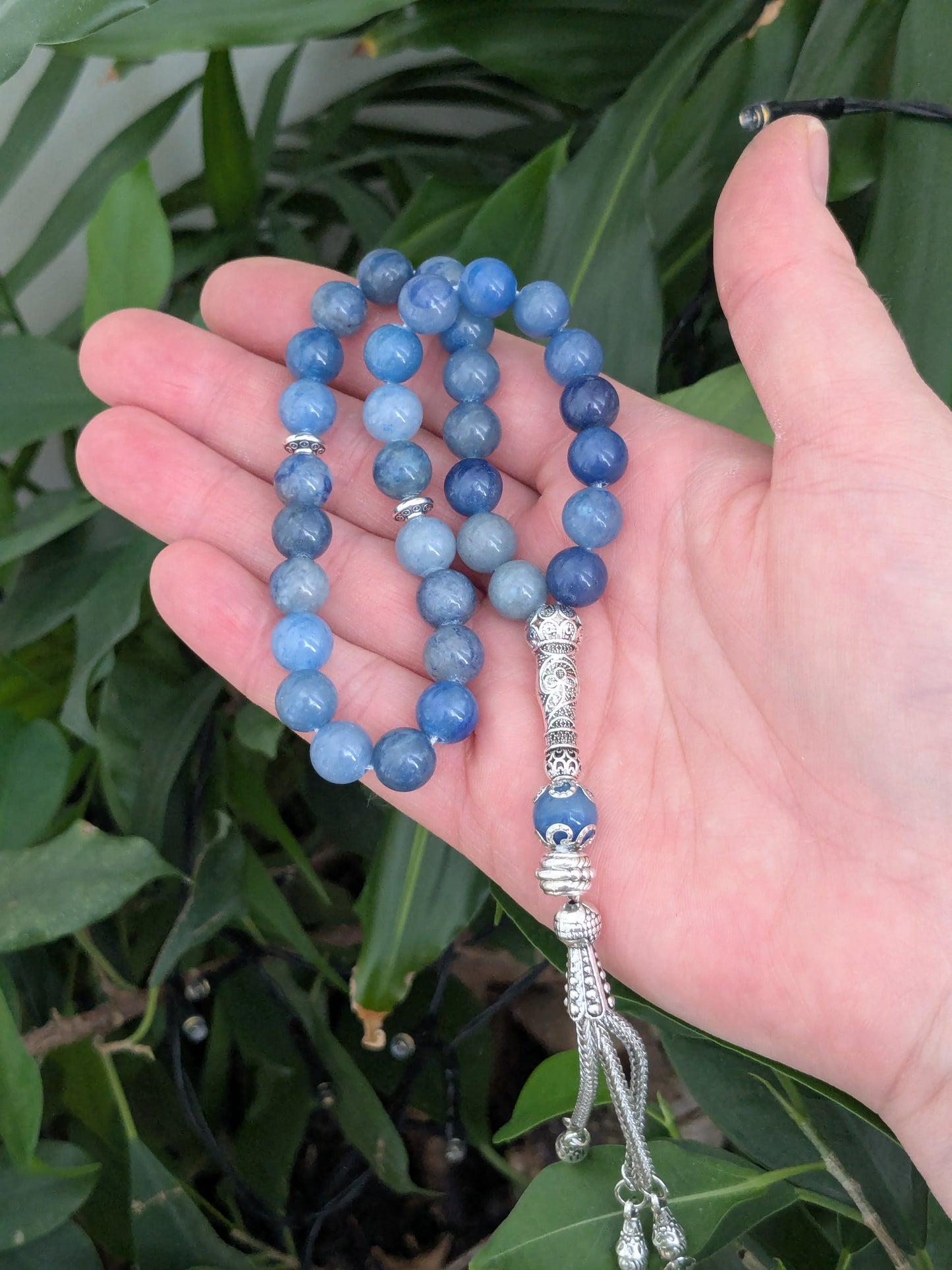 Petit tasbih en Aventurine bleue