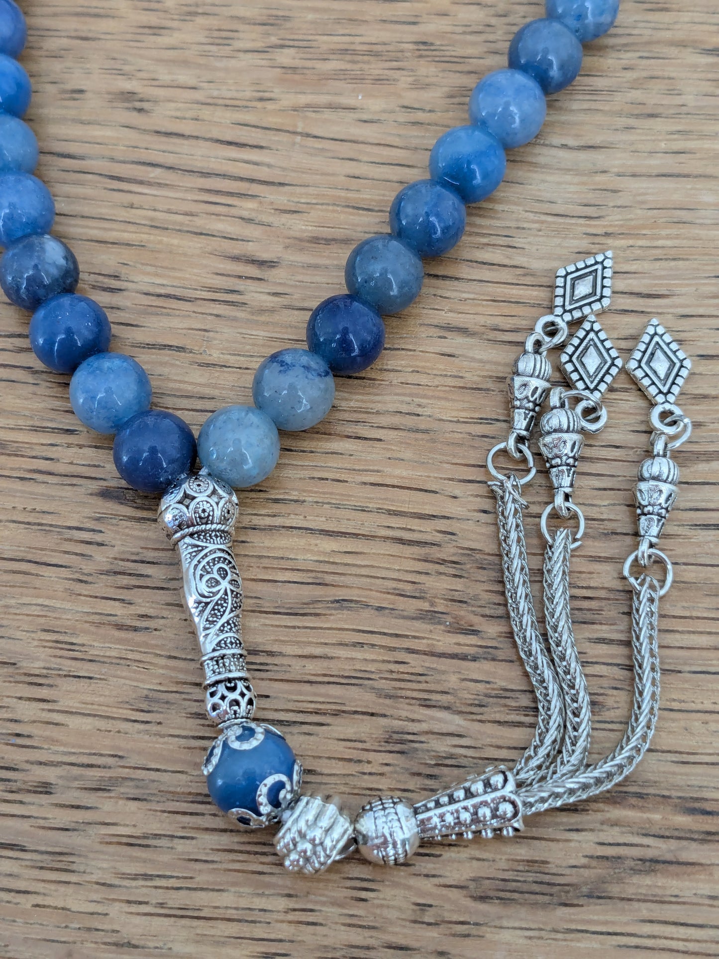 Petit tasbih en Aventurine bleue
