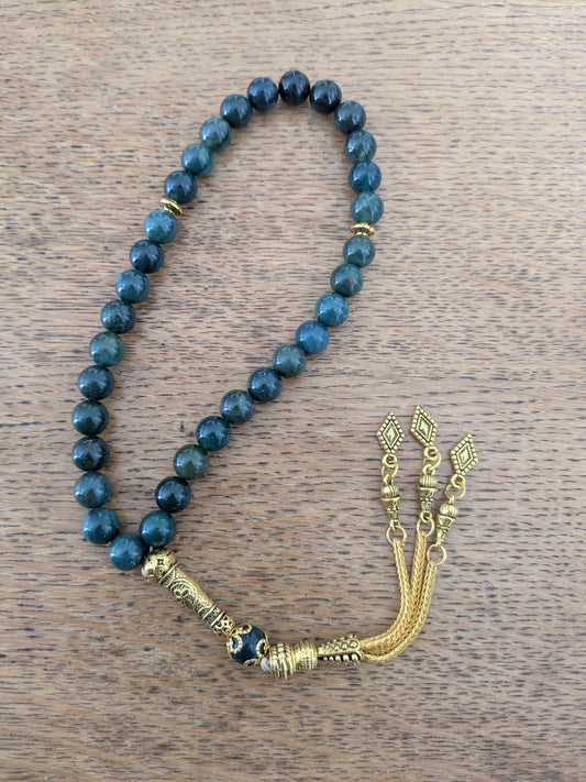 Petit misbaha en Agate Mousse