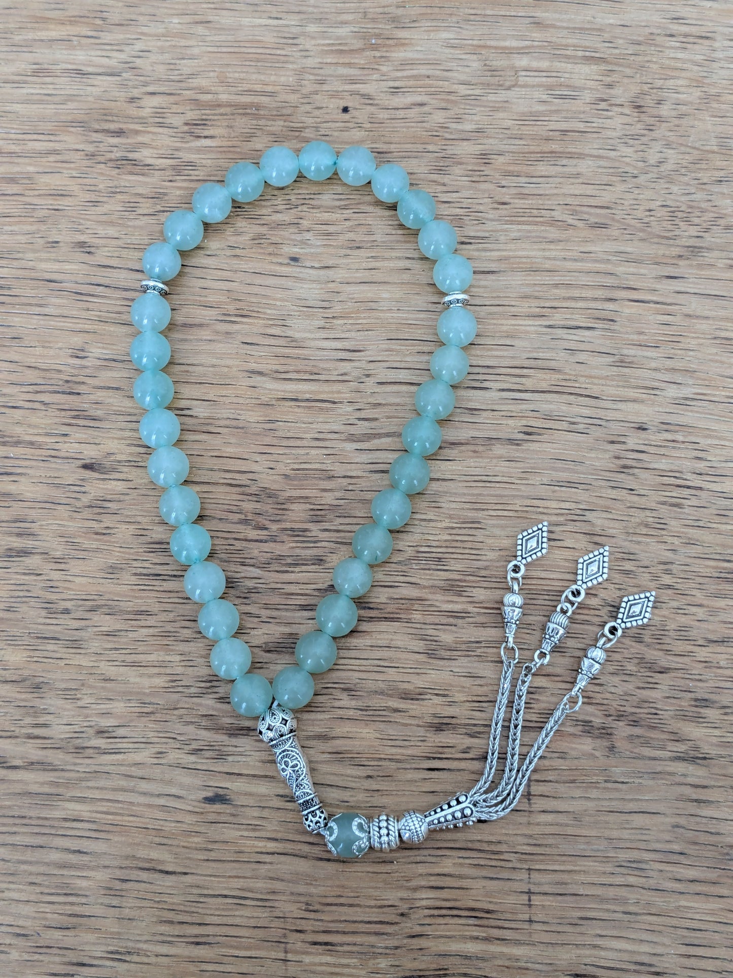 Petit tasbih en Aventurine verte