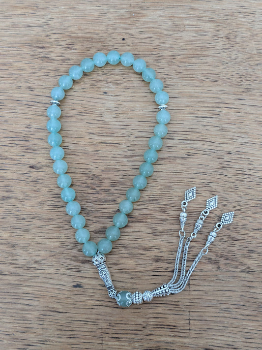 Petit tasbih en Aventurine verte