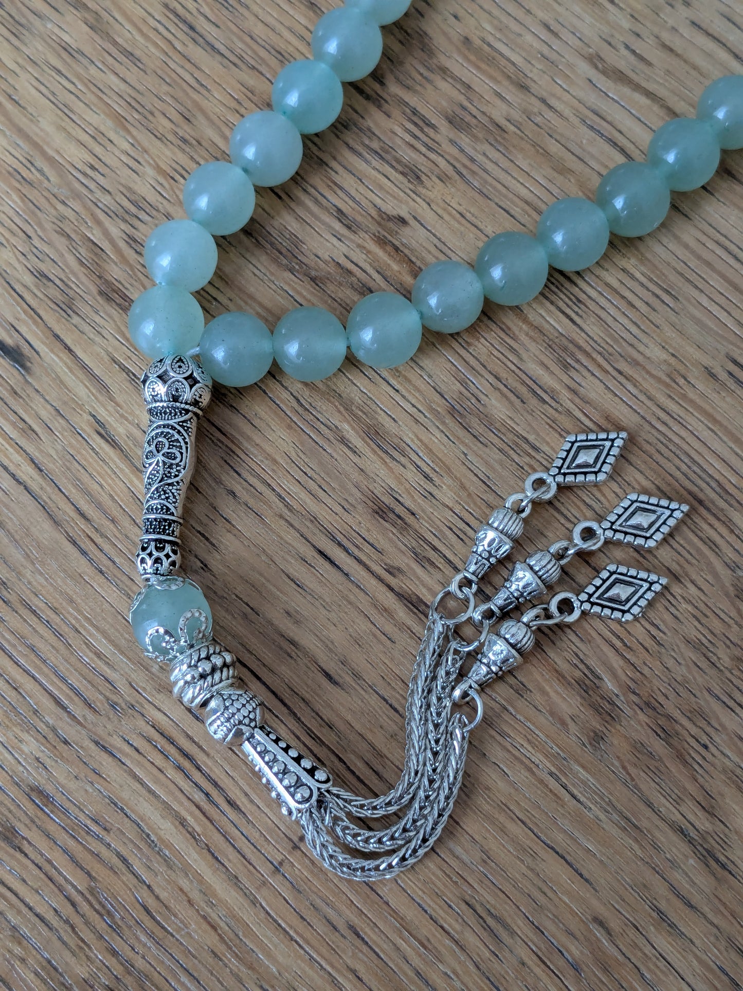 Petit tasbih en Aventurine verte