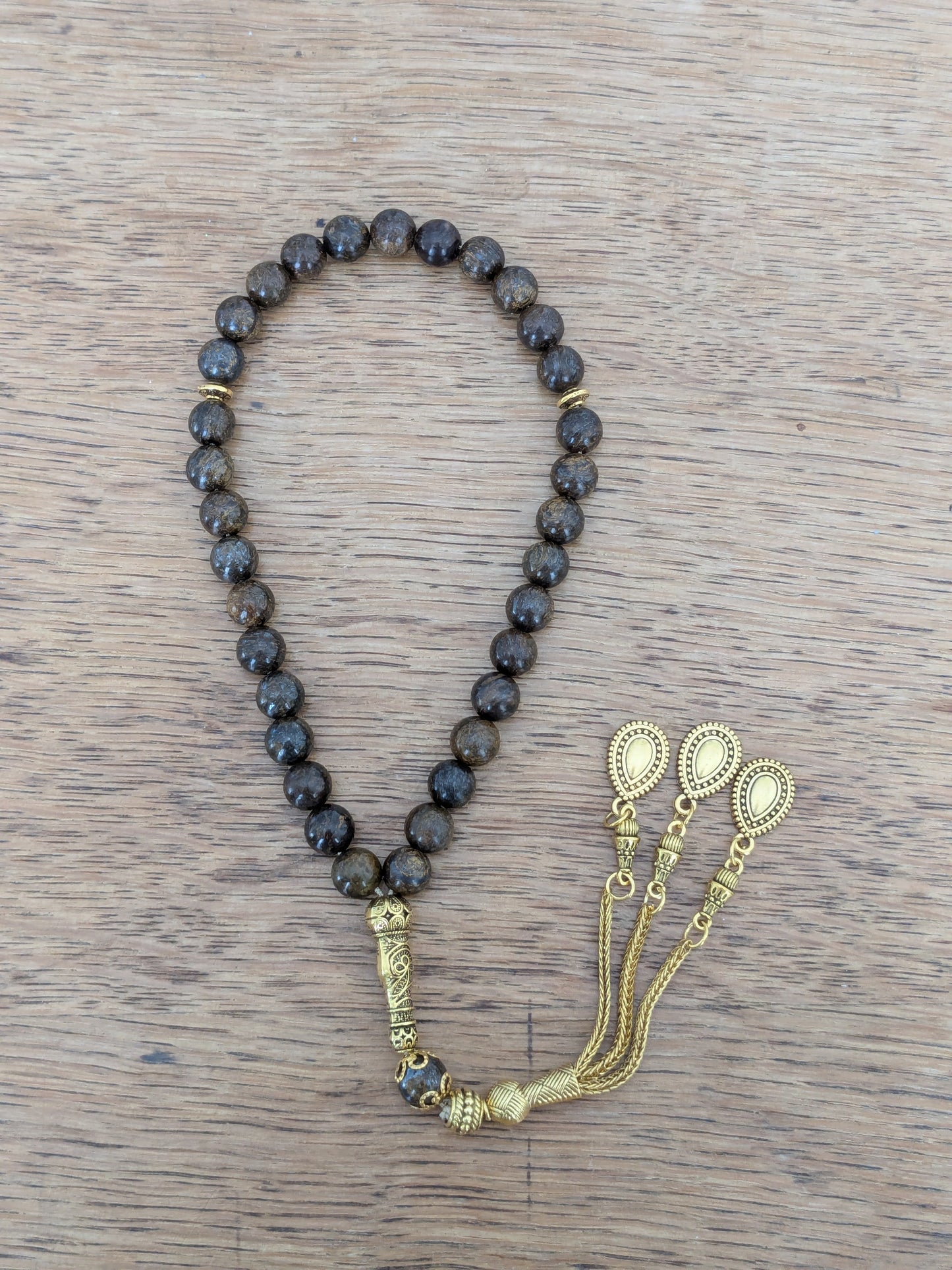 Petit tasbih en Bronzite