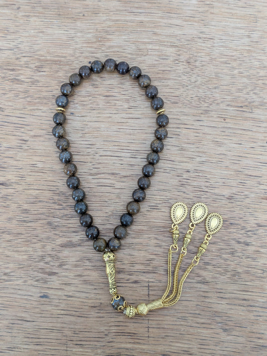 Petit tasbih en Bronzite