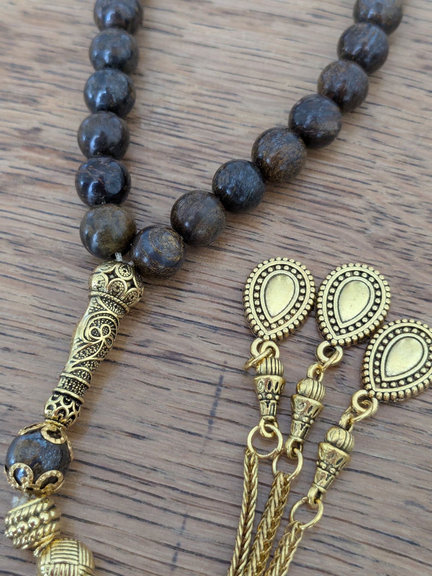 Petit tasbih en Bronzite