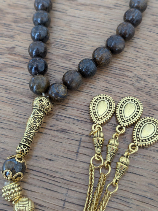 Petit tasbih en Bronzite