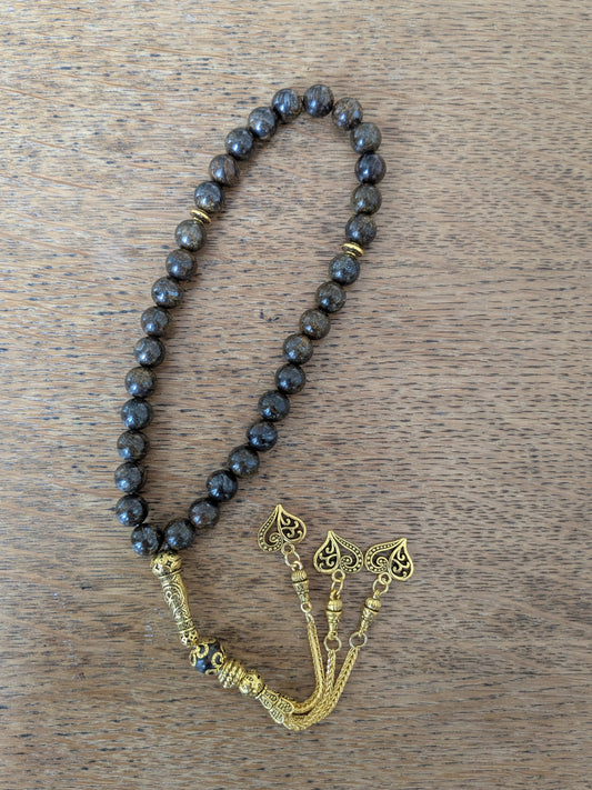 Petit misbaha en Bronzite