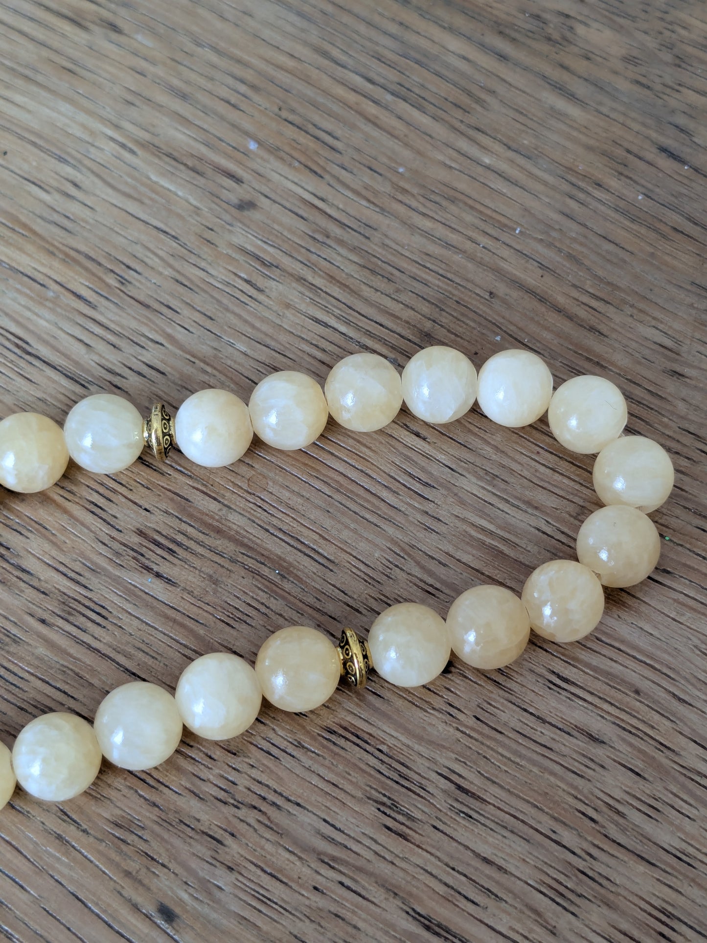 Petit tasbih en Calcite Orange