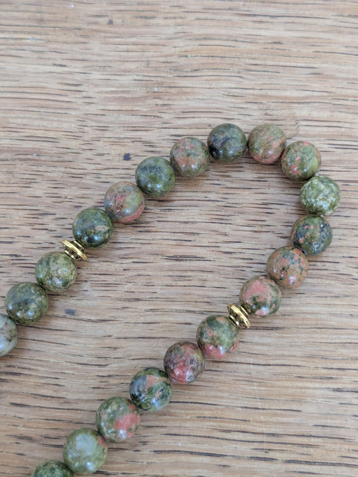 Petit tasbih en Unakite