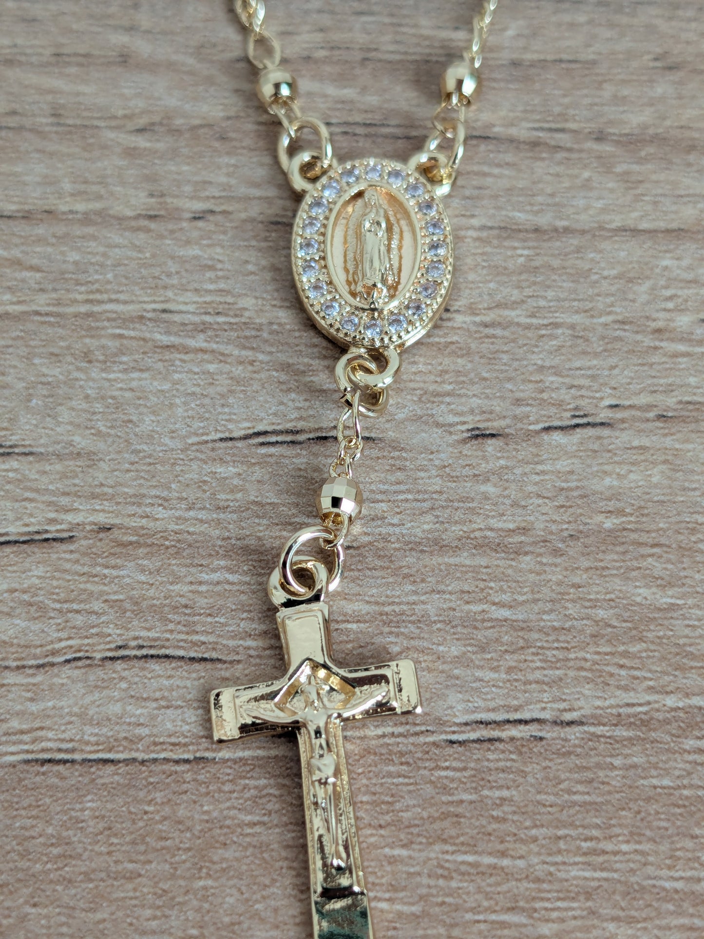 Bracelet Catholique Vierge Marie strass